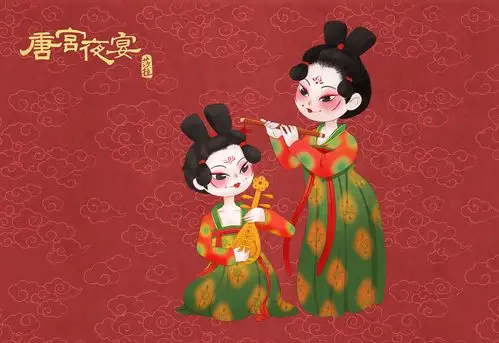 唐宫夜宴|插画|创作习作|sarafei - 原创作品 - 站酷 (zcool)