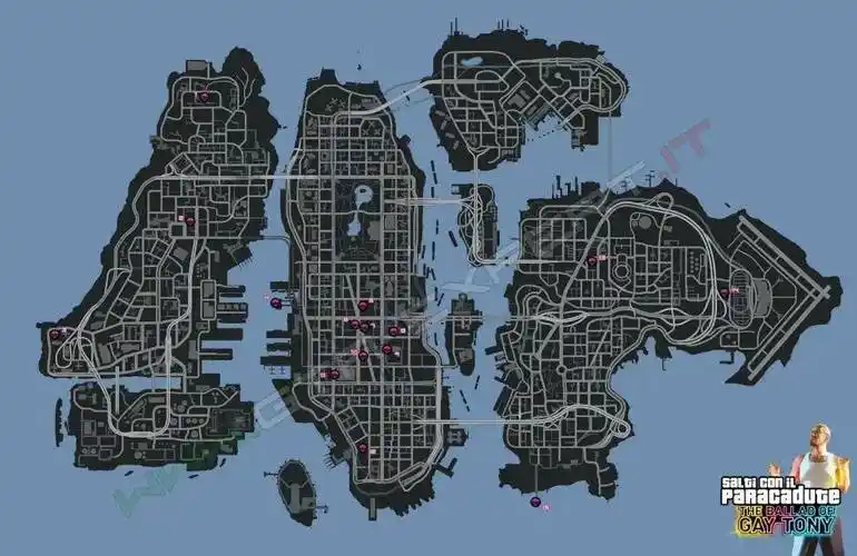 5%)海鸥地图四,gta iv风流托尼之歌:100%完成奖励可以为武器购买无限