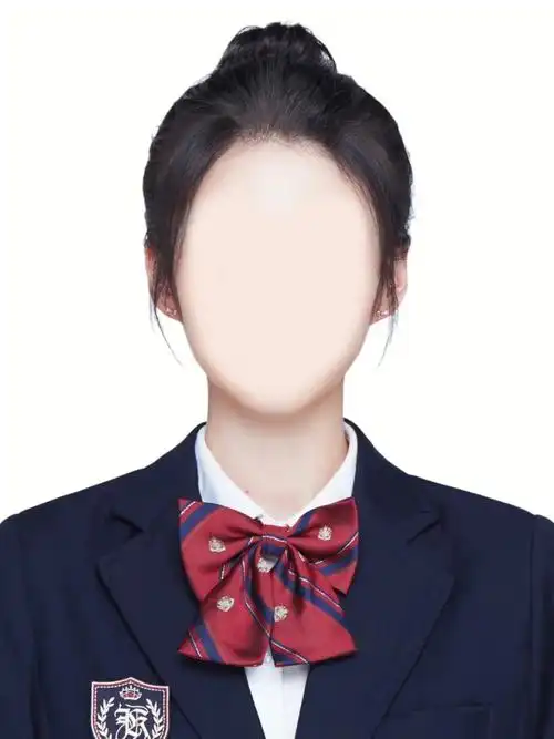 韩系校园风证件照精修证件照换脸换服装