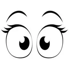 可爱眼睛简笔画 卡通可爱眼睛简笔画