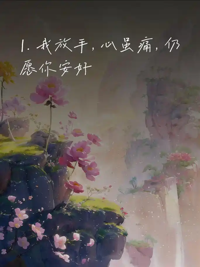 无奈放手,心痛发朋友圈的句子