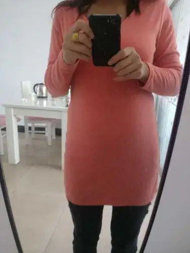 96天的肚肚是肥肉还是真的显怀了?