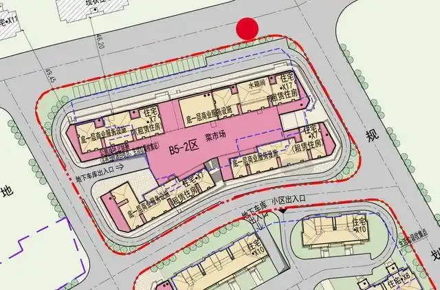 大连营城子前牧城驿村宗地b5区将建27栋住宅配建幼儿园和菜市场