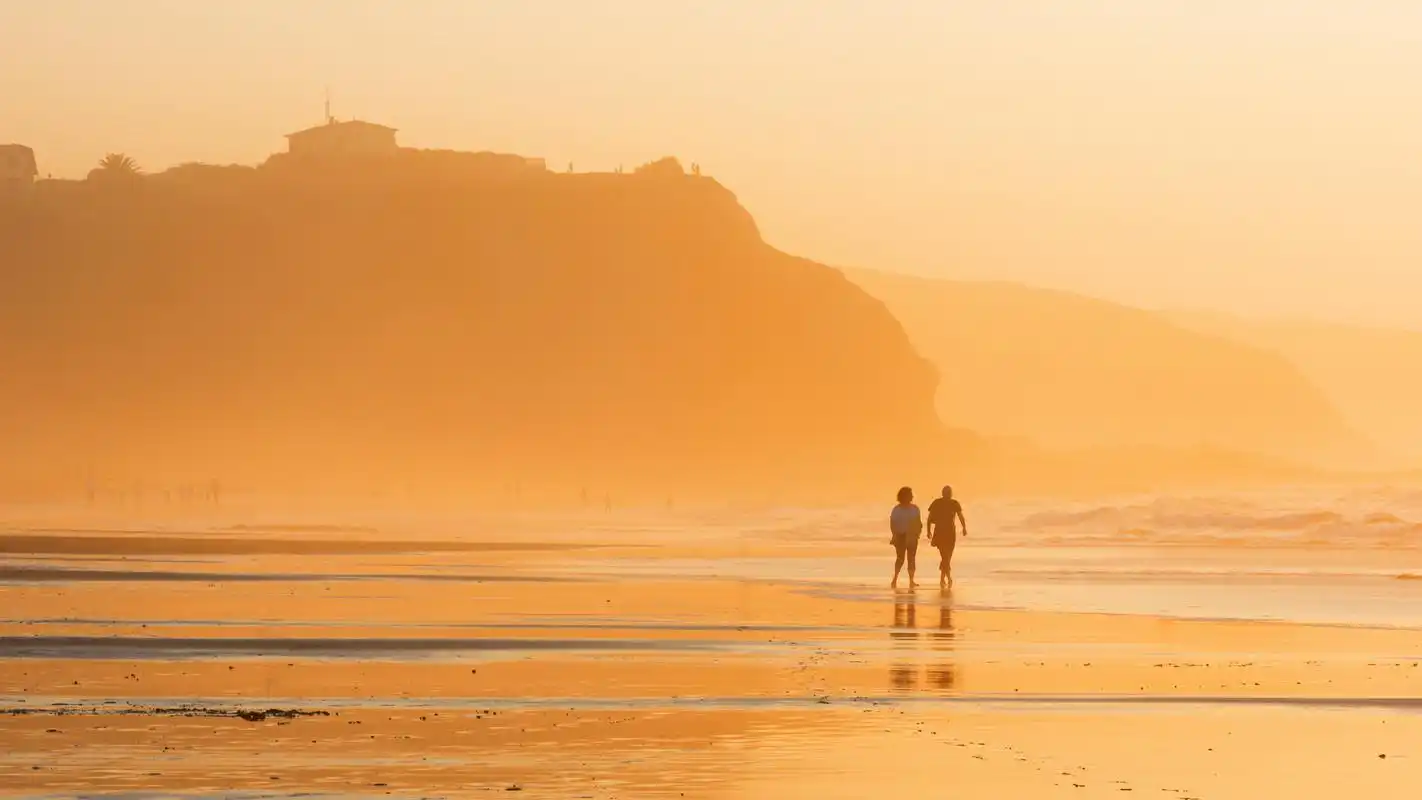 精选唯美海滩黄昏风景壁纸图片