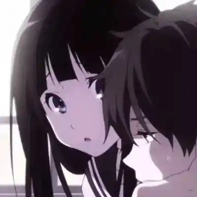 动漫冰菓恋人一男一女头像,情侣头像图片-回车桌面