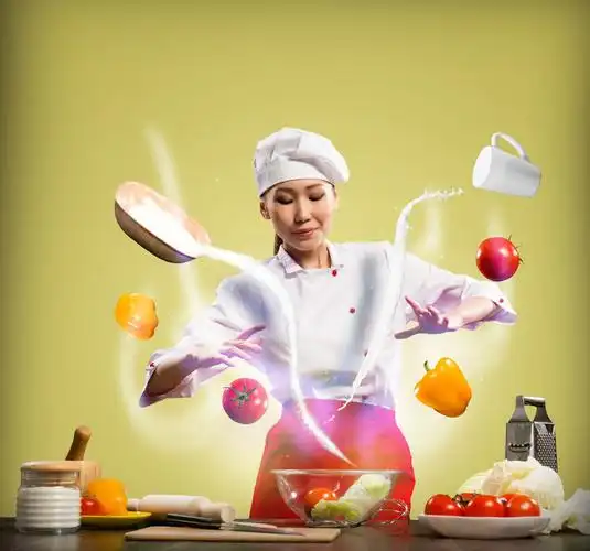 做饭的美女图片素材(图片id:364297)_-商务人士-人物图片-图片素材