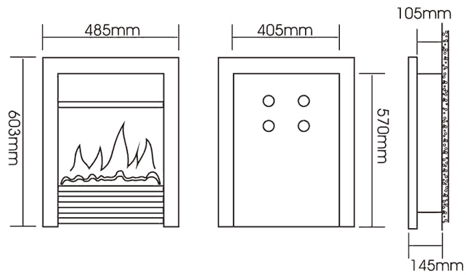 电壁炉的结构特点以及分类