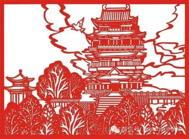 据说这些是很美的风景剪纸