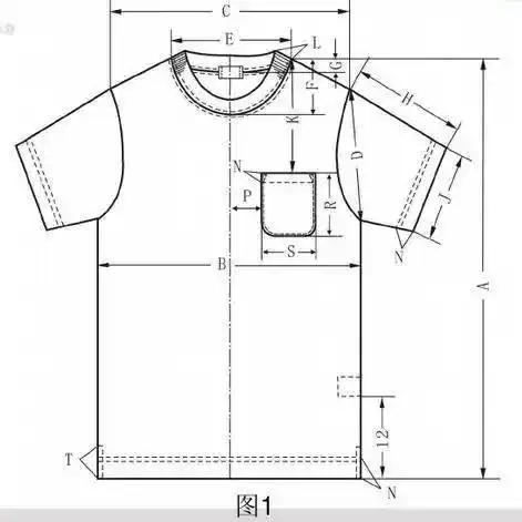 圆领t恤衫的样板设计与工艺