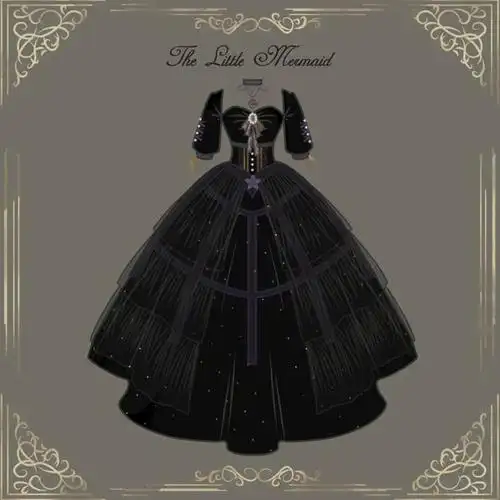 lolita设计效果图丨英伦田园风小裙子