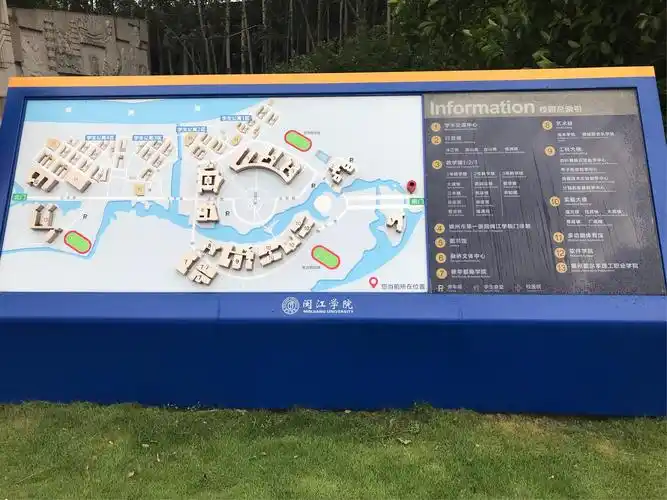 校园地图,哈哈,看来闽江学院不缺水