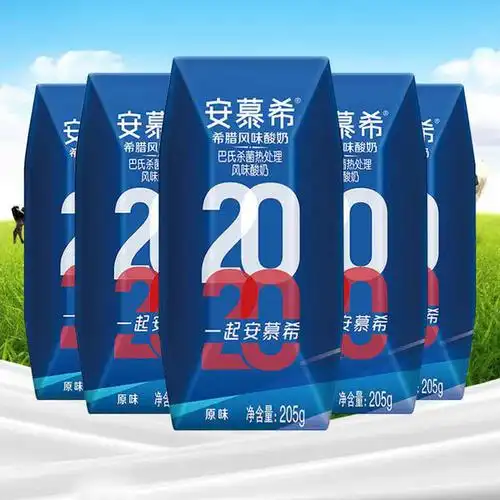 伊利安慕希原味酸奶205g*12盒 浓浓安慕希,美味不可挡