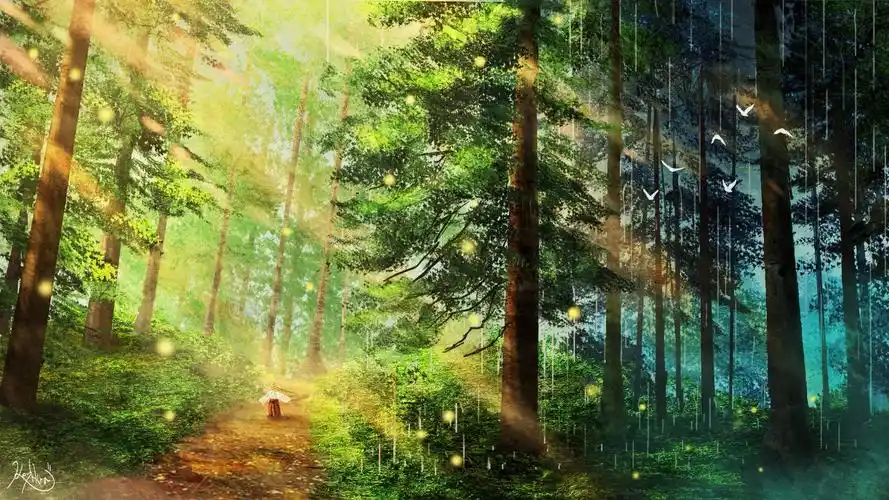 大森林浴 画师:键仓 本作品pixiv id=5936