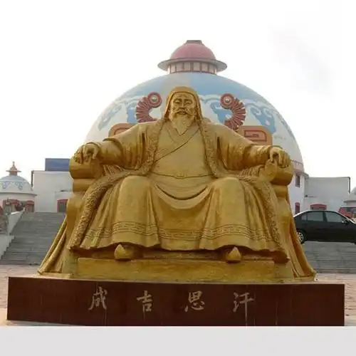 崇尚永恒的英雄—成吉思汗铜雕