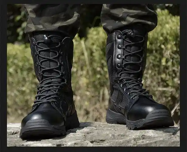 特战靴陆战队登山鞋飞鱼作战靴cqb超轻夏季网眼特种官兵陆战靴511户外