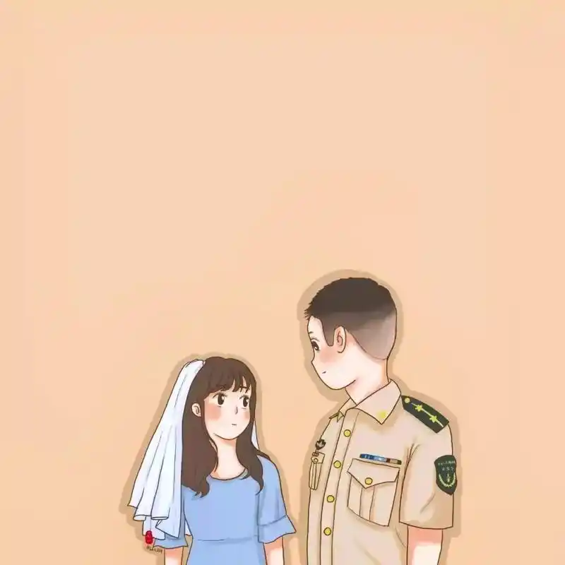 图片自取#军恋情侣头像 #军恋故事 - 抖音