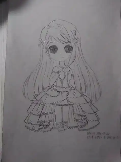 奇迹暖暖简笔画 长裙 第8页