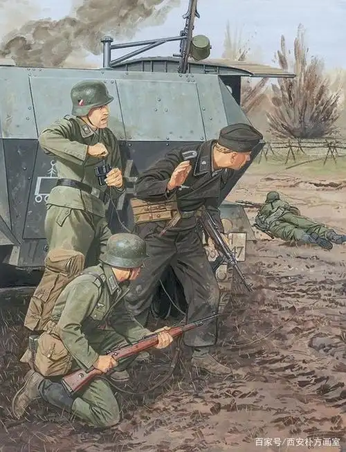 二战绘制的激烈战斗场面,和平好似成为人类的渴望