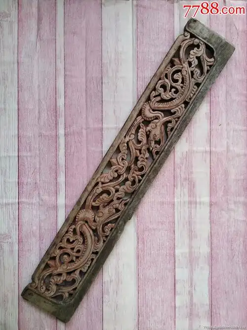 老镂空雕花木板,老雕刻木板