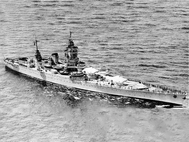 二战最弱的新式战列舰主炮口径最小装甲不如战巡