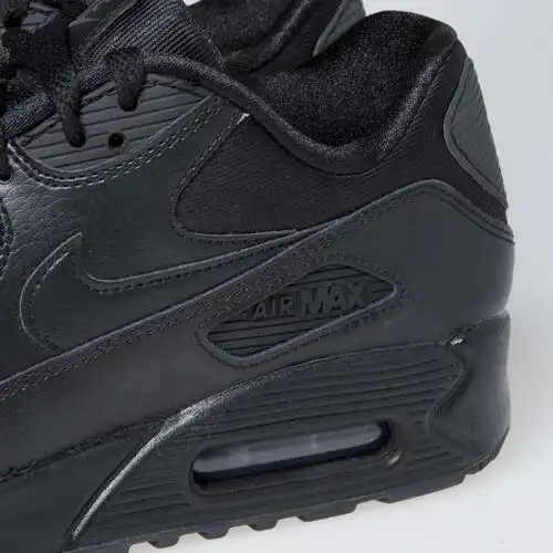 nike air max 90 leather black 纯黑