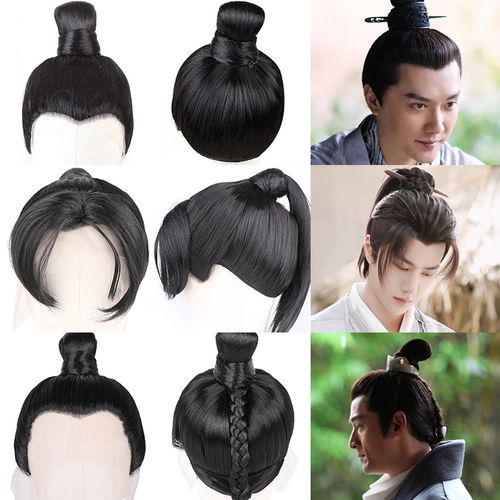 短发发套公子汉服造型假发套全头套古风整顶假发影视唐朝男士发型