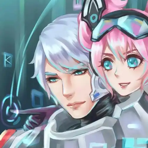 亚瑟情侣头像兔萝