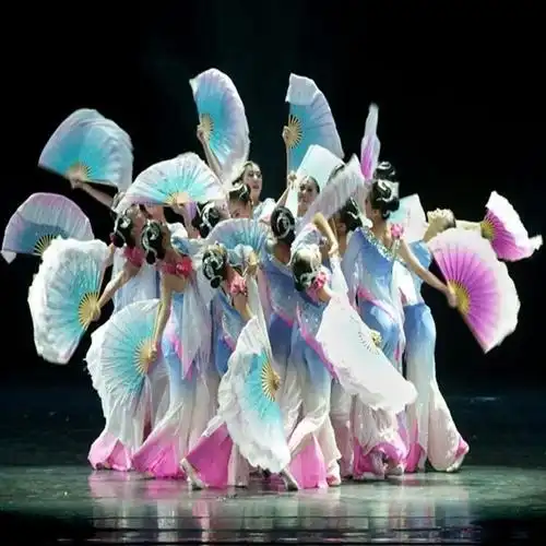 民族舞扇子 舞蹈 双面扇大额优惠券