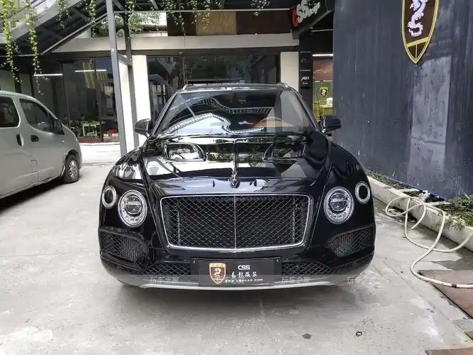 宾利添越改装mansory碳纤维机盖搭配立标中网,霸气的回头率