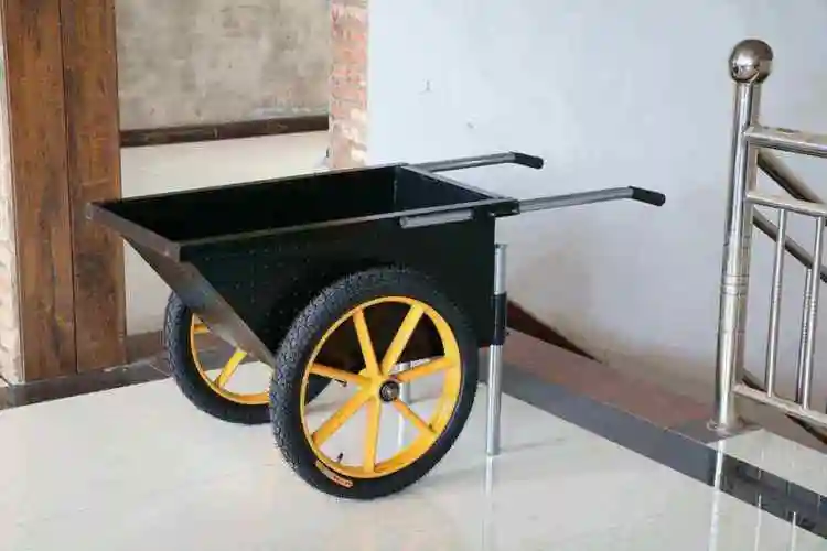 斗车推车工地 翻斗车劳动两轮手推搬运车工地小推车建筑家用垃圾拉货