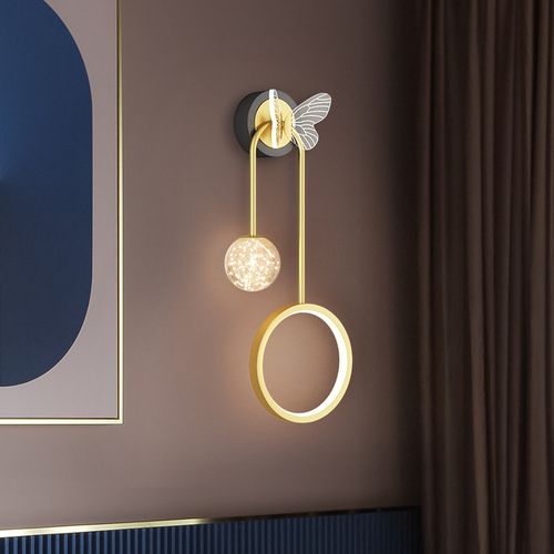 壁灯2022新款轻奢创意北欧网红卧室床头头灯壁灯