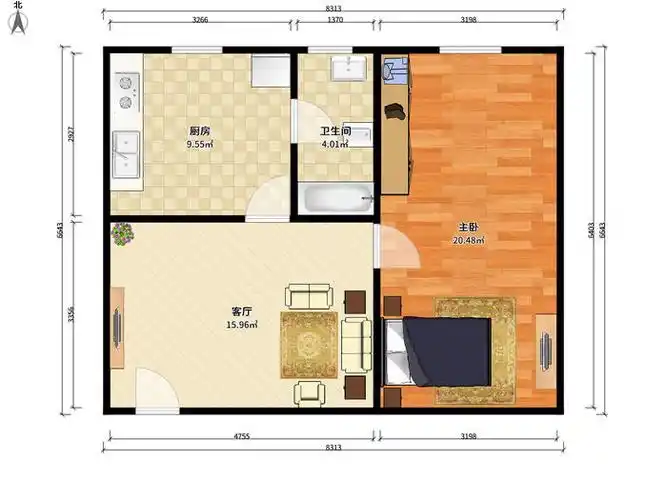 【大华公寓租房_新区租房】超值笋租,价格便宜的一室一厅好房-广州