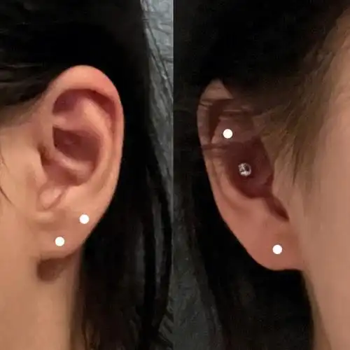 帮忙选选耳洞位置嘛