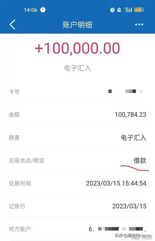 收到爸爸转过来的10万块钱, 我看到了转账的附言"借款"