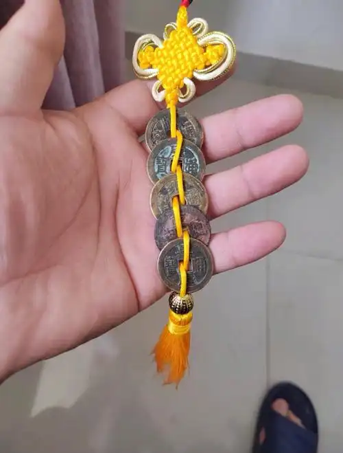 在家无聊自己编的小五帝钱,喜欢的,或者懂得,看上带走.