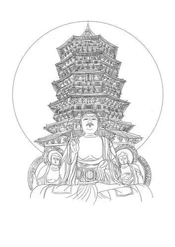 我要画遍古建筑(二)应县木塔