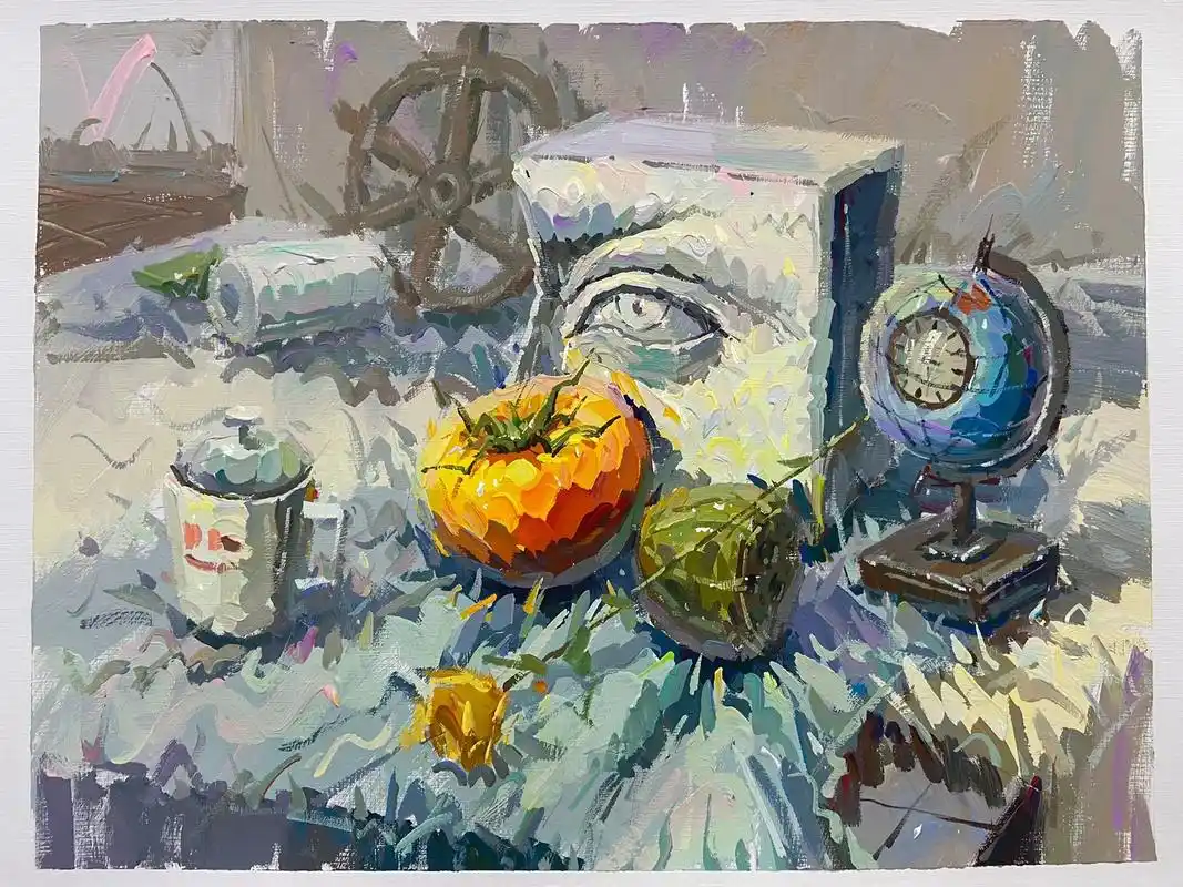 来一张山东考题玩玩#色彩静物 #山东色彩考题 #联考 #美术 - 抖音