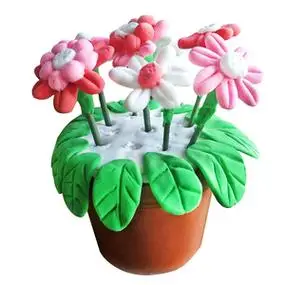 超轻黏土彩泥手工制作花盆多v肉春天植物 幼儿园儿童diy母亲节礼