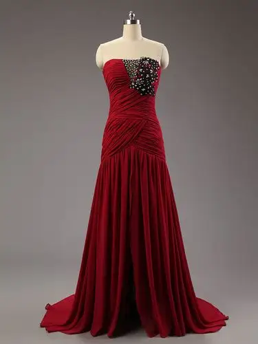 直销新娘长款抹胸结婚宴会晚礼服新款敬酒服合唱服年会主持人女