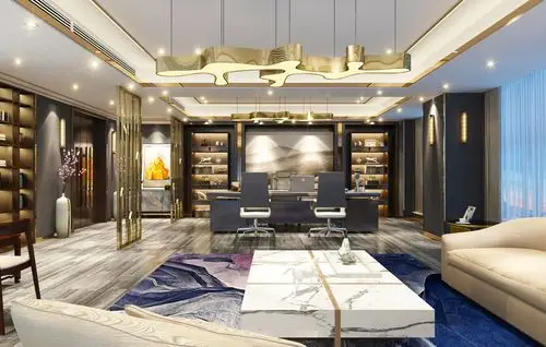 董事长办公室|空间|家装设计|wx18075058778 - 原创作品 - 站酷