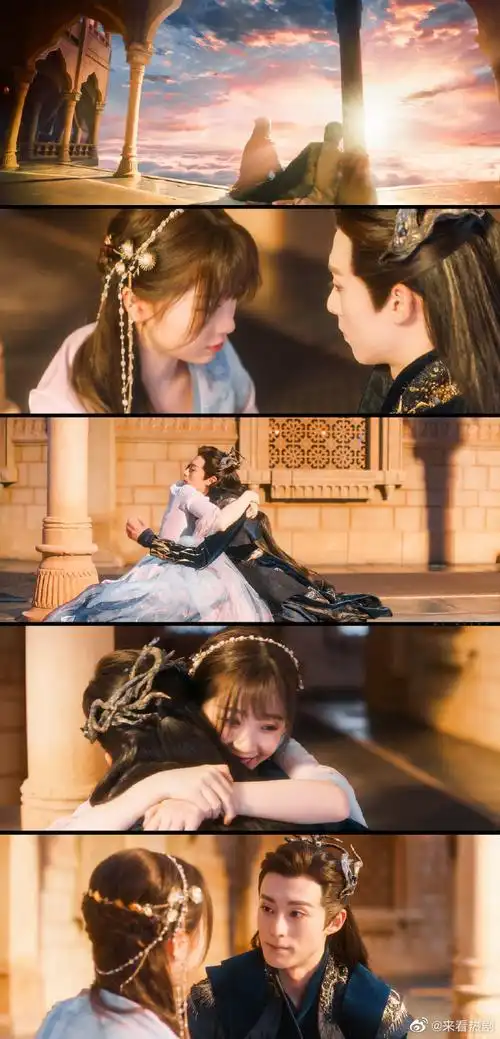 虞书欣王鹤棣片场拥抱花絮#《苍兰诀》虞书欣和王鹤棣片场拥抱花 !