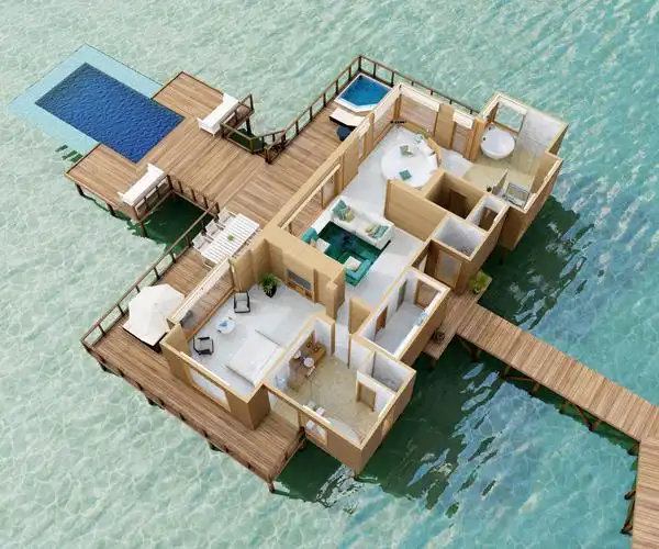 sunset water villa 日落水上别墅