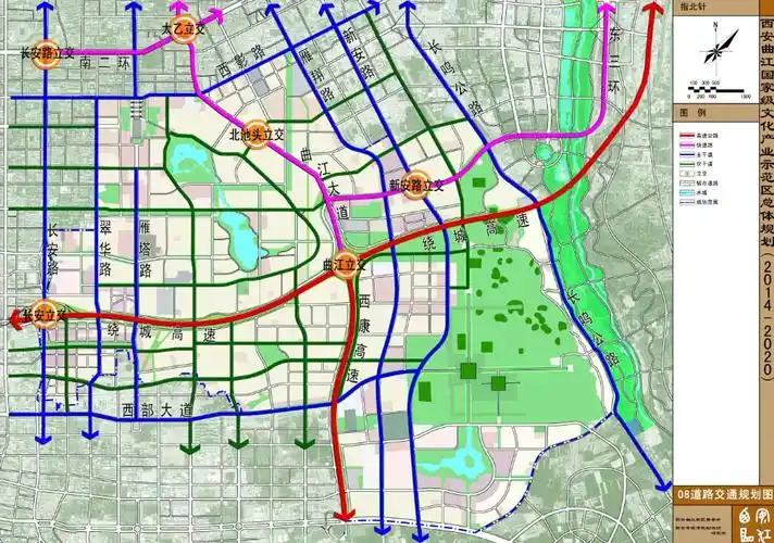 图文西安曲江新区最新总体规划图示20142020