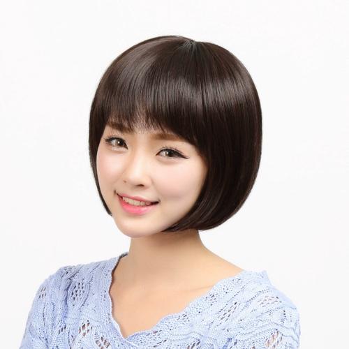2024年新款真发假发女短发免打理波波头全真发中年女士全头套妈妈