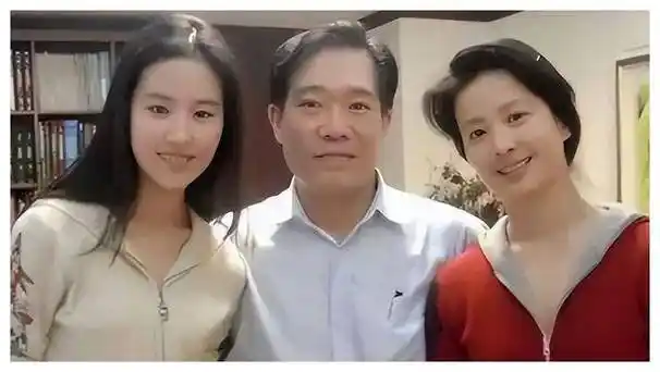 刘亦菲合照曝光,紧身裙展魅力,干爹的宠溺别具一番眼神_陈金飞_身材_