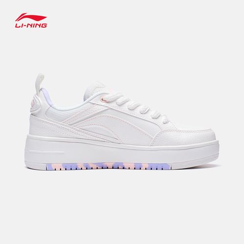 李宁休闲鞋浮光女鞋2023新款板鞋滑板小白鞋经典板鞋