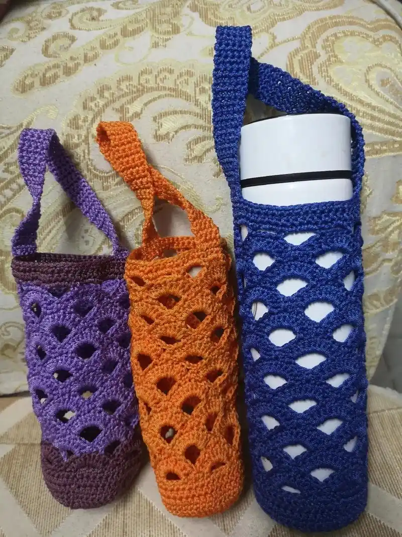 水杯套#手工编织 #好物分享  - 抖音