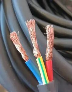 低价处理一盘纯铜3芯6平方电源线纯铜黑色电缆线3x6平方电缆