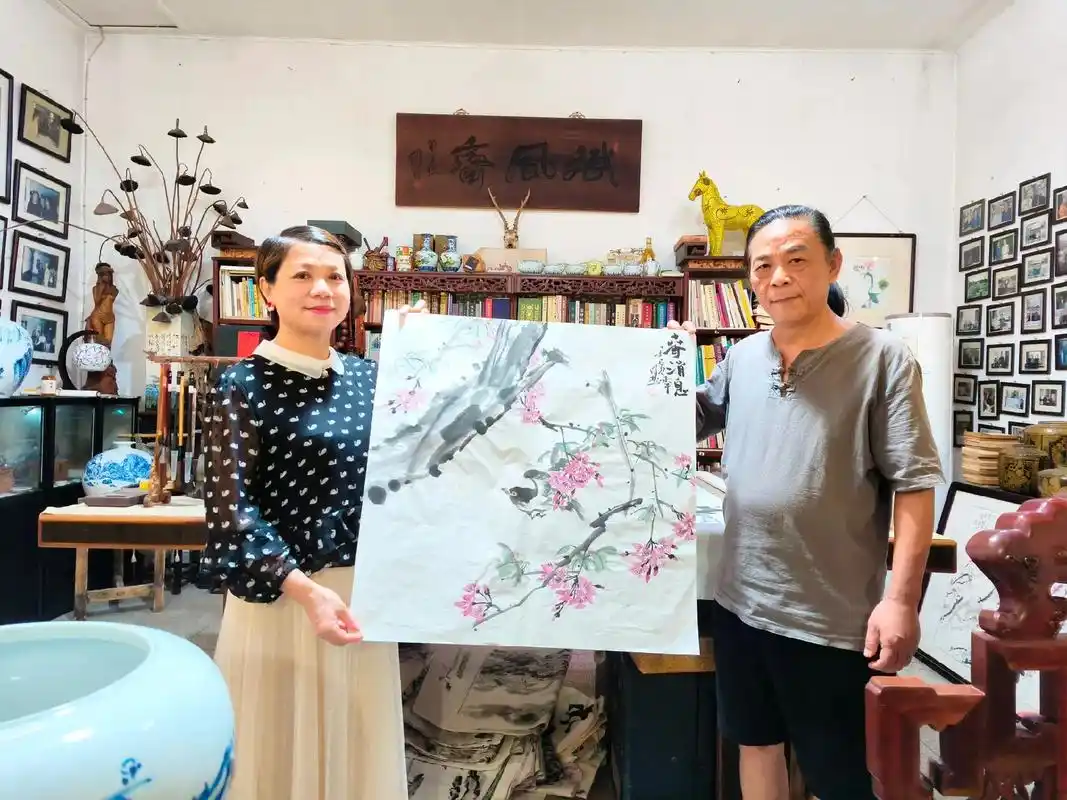 不久前,拜访画家周彬老师.