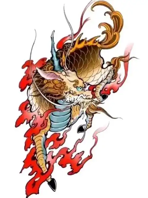 传统麒麟纹身
